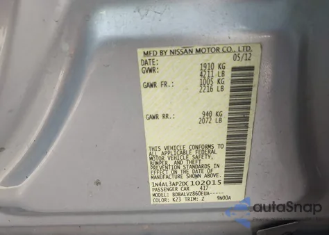 2013 Nissan Altima 2.5 Sl from USA, damaged, VIN 1N4AL3AP2DC102015